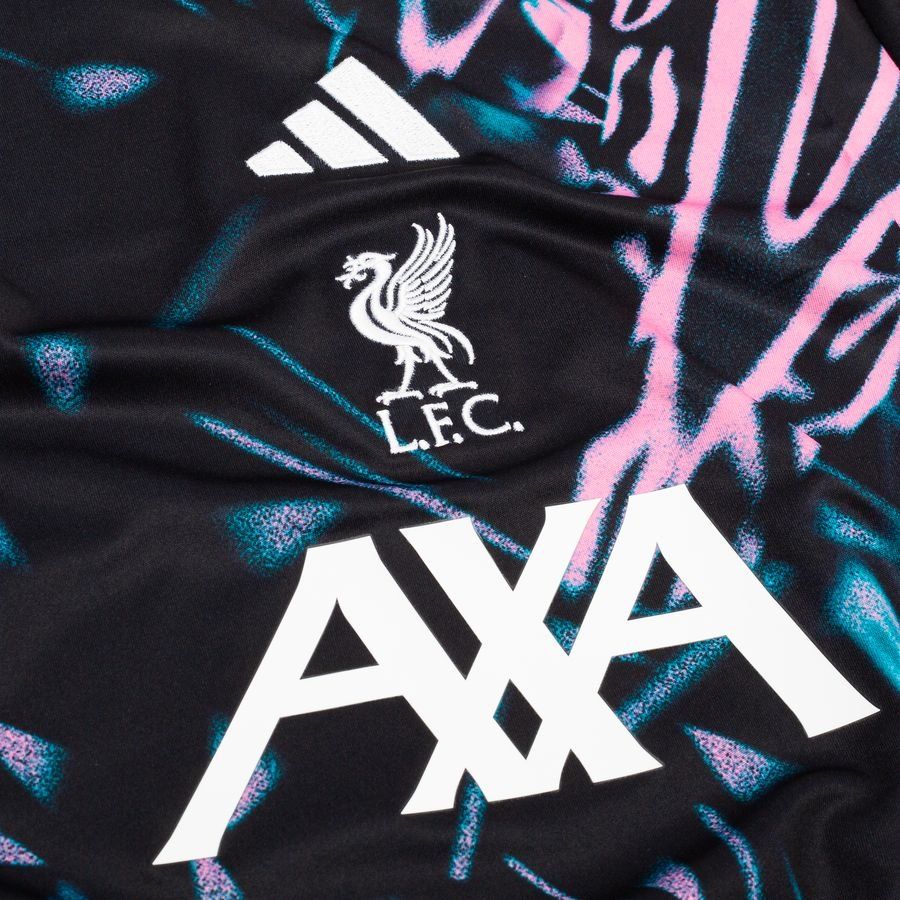Liverpool Training T-Shirt Pre Match - Black/Semi Pink Glow Kids-SoccerKits Hub | Buy Soccer Jerseys Online